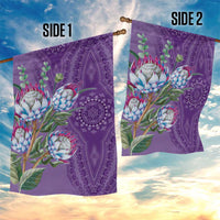 Africa King Proteas Dashiki Motif Garden Flag Violet Style - Wonder Print Shop