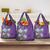 Africa King Proteas Dashiki Motif Grocery Bag Violet Style