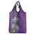 Africa King Proteas Dashiki Motif Grocery Bag Violet Style