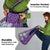 Africa King Proteas Dashiki Motif Grocery Bag Violet Style