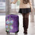 Africa King Proteas Dashiki Motif Luggage Cover Violet Style - Wonder Print Shop