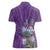Africa King Proteas Dashiki Motif Women Polo Shirt Violet Style - Wonder Print Shop