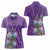 Africa King Proteas Dashiki Motif Women Polo Shirt Violet Style - Wonder Print Shop