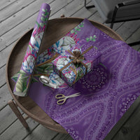 Africa King Proteas Dashiki Motif Wrapping Paper Violet Style - Wonder Print Shop
