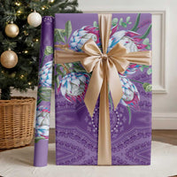 Africa King Proteas Dashiki Motif Wrapping Paper Violet Style - Wonder Print Shop