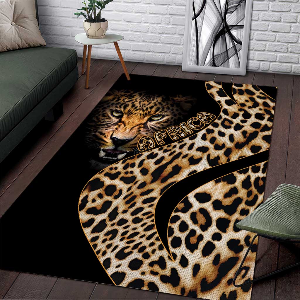 Africa Leopard Skin Pattern Area Rug Version 01 LT9 - Wonder Print Shop