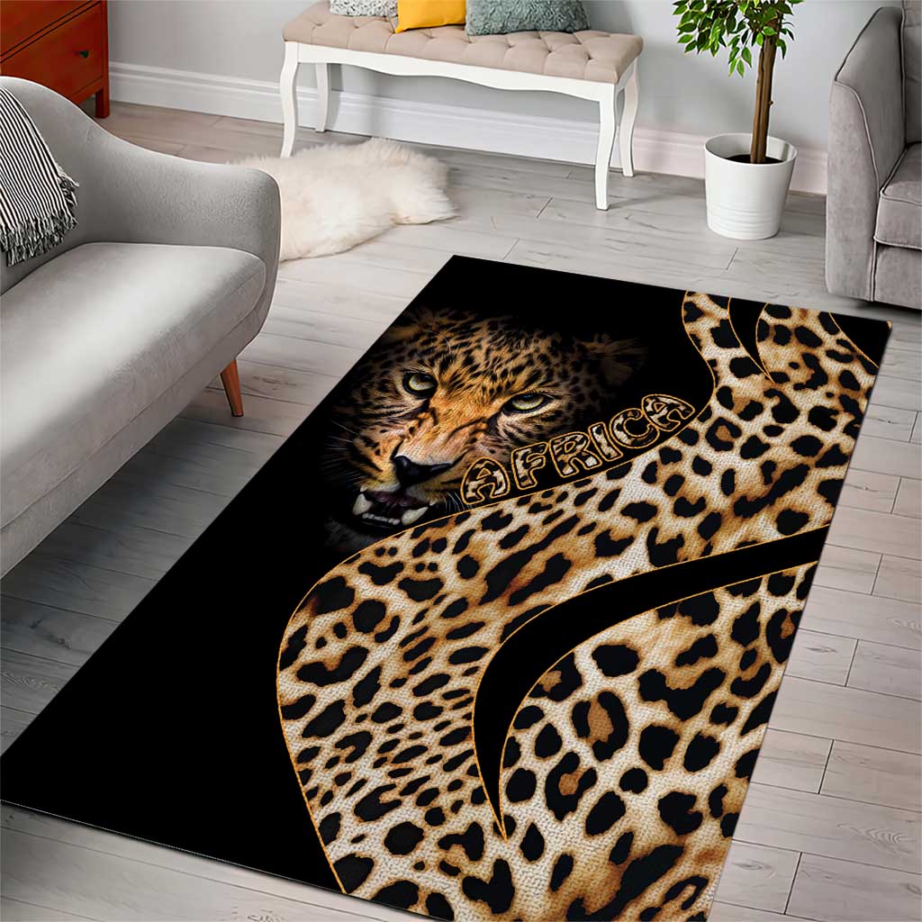 Africa Leopard Skin Pattern Area Rug Version 01 LT9 - Wonder Print Shop