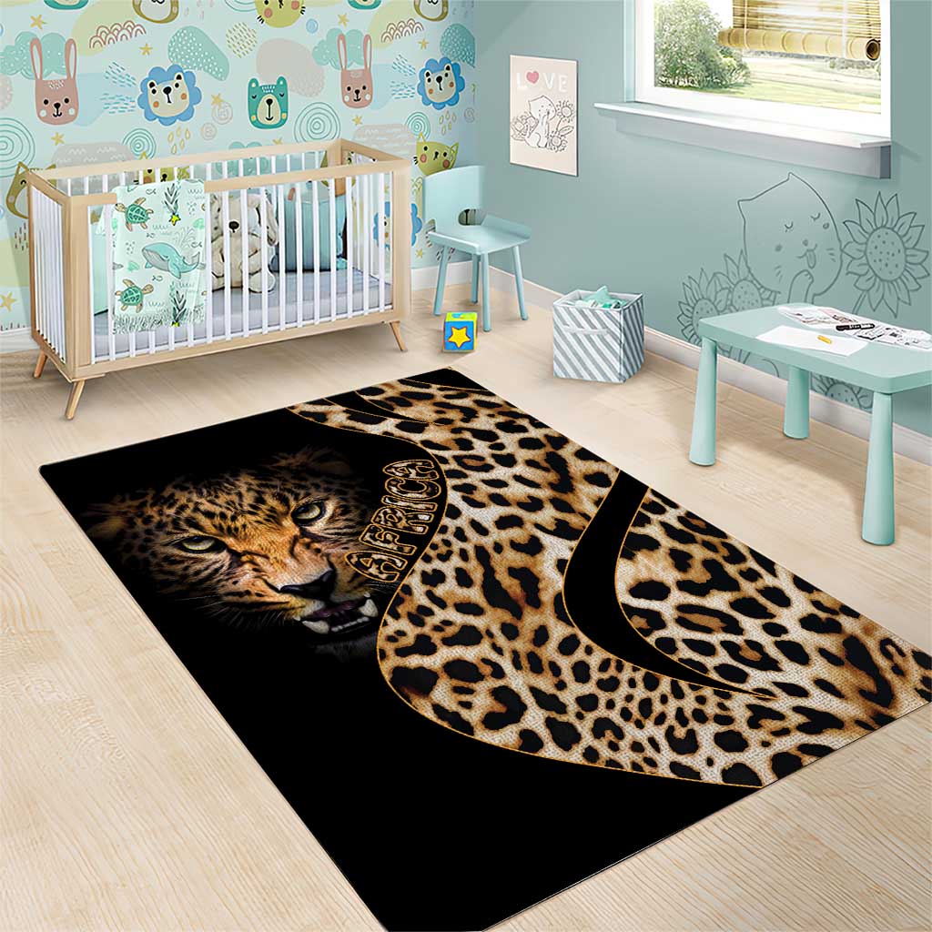 Africa Leopard Skin Pattern Area Rug Version 01 LT9 - Wonder Print Shop