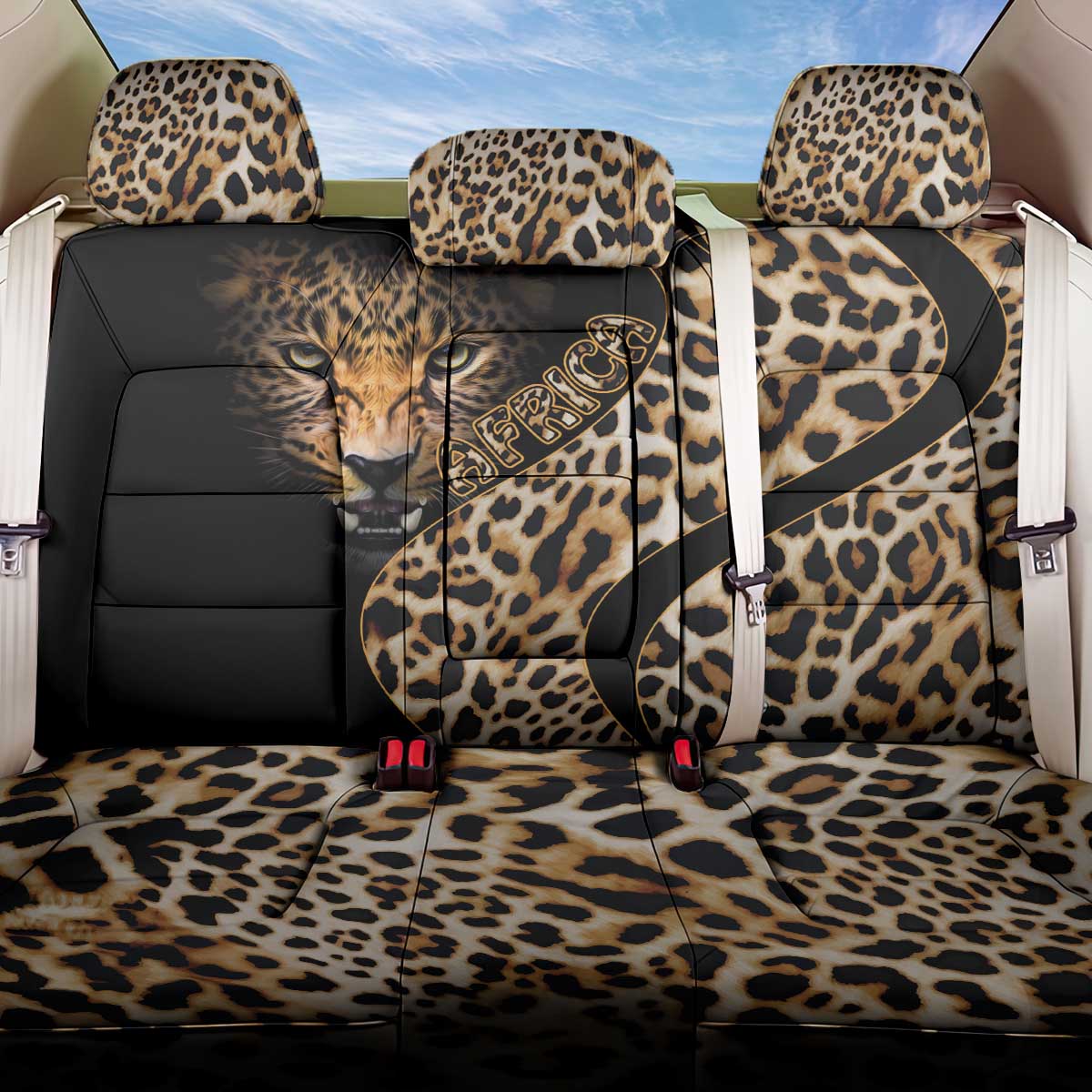 Africa Leopard Skin Pattern Back Car Seat Cover Version 01 LT9 - Wonder Print Shop