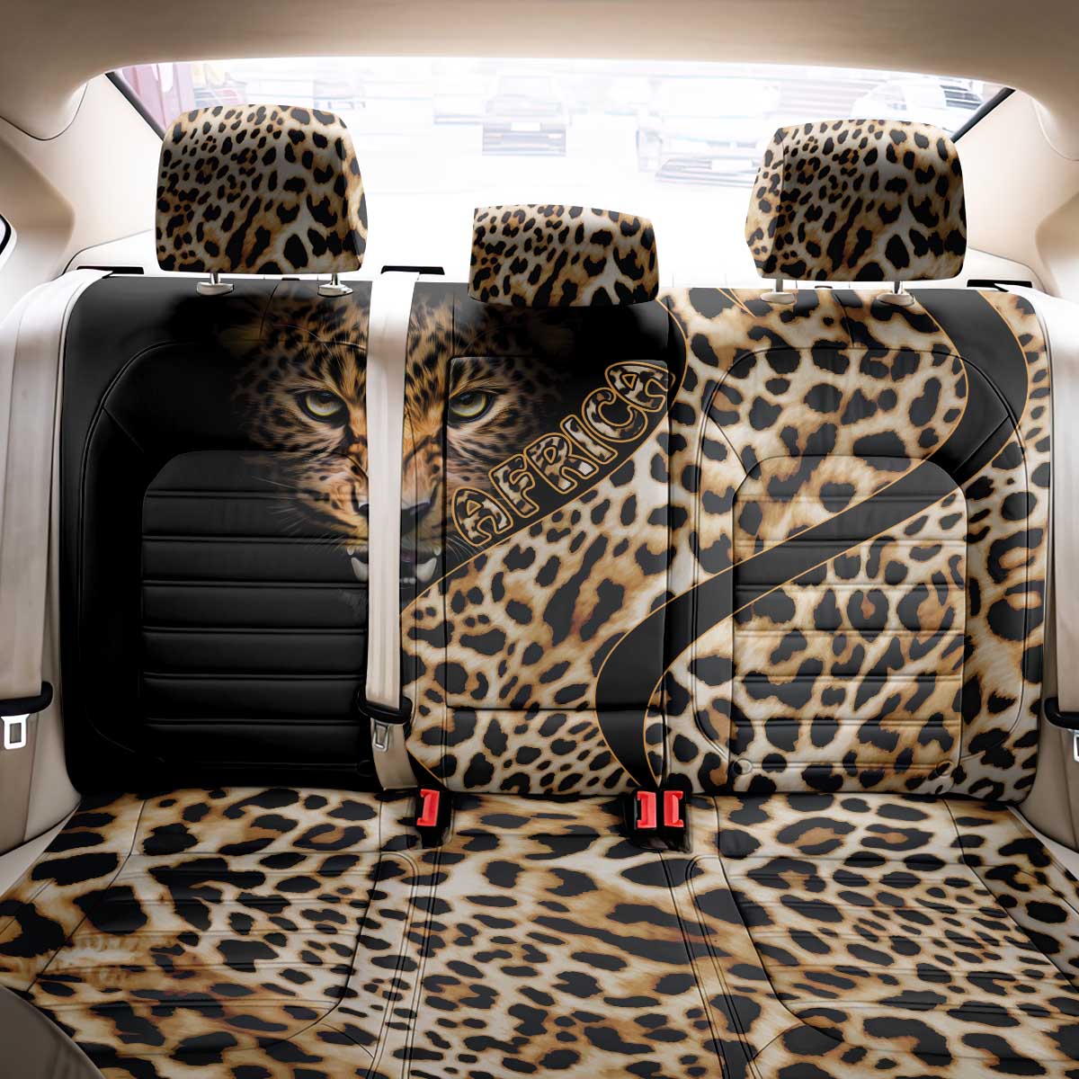 Africa Leopard Skin Pattern Back Car Seat Cover Version 01 LT9 - Wonder Print Shop