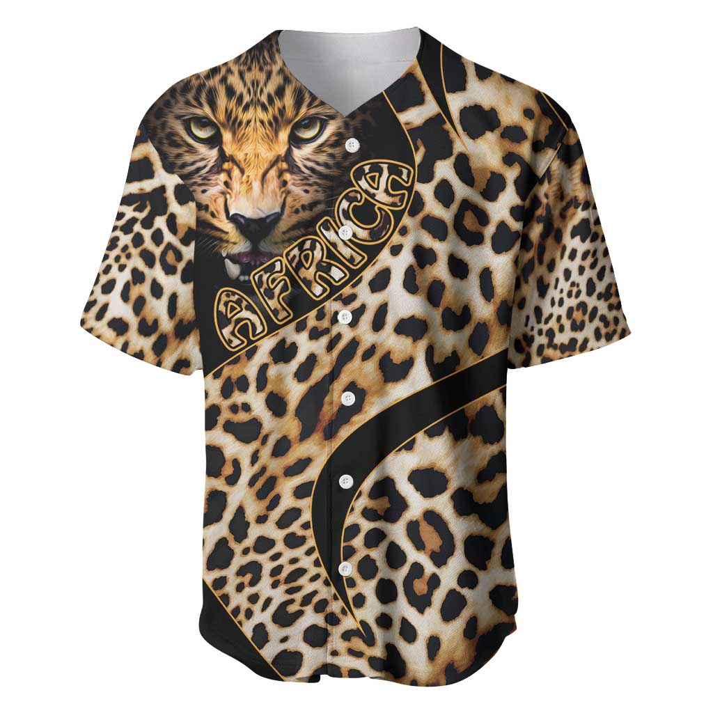 Africa Leopard Skin Pattern Baseball Jersey Version 01 LT9 - Wonder Print Shop
