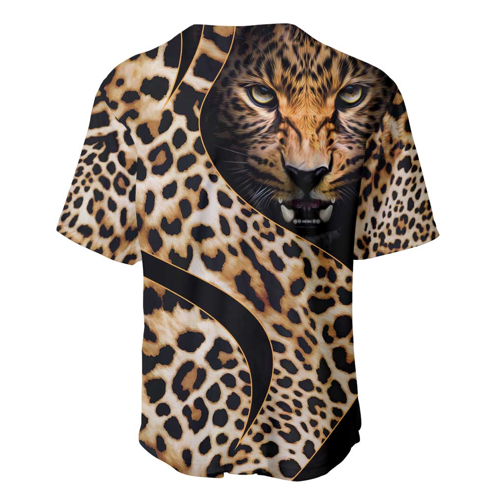 Africa Leopard Skin Pattern Baseball Jersey Version 01 LT9 - Wonder Print Shop