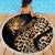Africa Leopard Skin Pattern Beach Blanket Version 01 LT9 - Wonder Print Shop