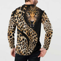Africa Leopard Skin Pattern Button Sweatshirt Version 01 LT9 - Wonder Print Shop