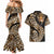 Africa Leopard Skin Pattern Couples Matching Mermaid Dress and Hawaiian Shirt Version 01 LT9 - Wonder Print Shop