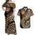 Africa Leopard Skin Pattern Couples Matching Off Shoulder Maxi Dress and Hawaiian Shirt Version 01 LT9 - Wonder Print Shop