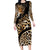 Africa Leopard Skin Pattern Family Matching Long Sleeve Bodycon Dress and Hawaiian Shirt Version 01 LT9 - Wonder Print Shop
