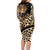 Africa Leopard Skin Pattern Family Matching Long Sleeve Bodycon Dress and Hawaiian Shirt Version 01 LT9 - Wonder Print Shop