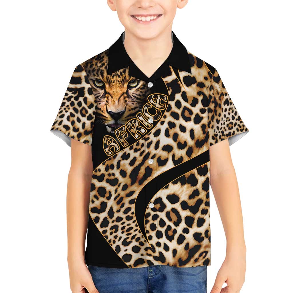 Africa Leopard Skin Pattern Family Matching Long Sleeve Bodycon Dress and Hawaiian Shirt Version 01 LT9 - Wonder Print Shop