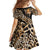 Africa Leopard Skin Pattern Family Matching Off Shoulder Maxi Dress and Hawaiian Shirt Version 01 LT9 - Wonder Print Shop