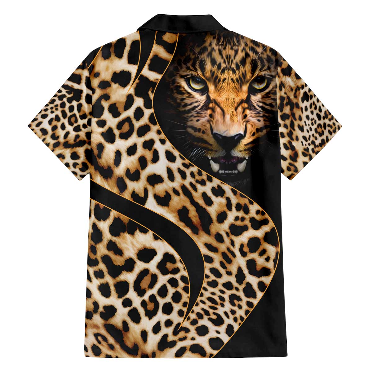 Africa Leopard Skin Pattern Family Matching Off Shoulder Short Dress and Hawaiian Shirt Version 01 LT9 - Wonder Print Shop