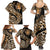 Africa Leopard Skin Pattern Family Matching Summer Maxi Dress and Hawaiian Shirt Version 01 - Wonder Print Shop