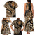 Africa Leopard Skin Pattern Family Matching Tank Maxi Dress and Hawaiian Shirt Version 01 - Wonder Print Shop