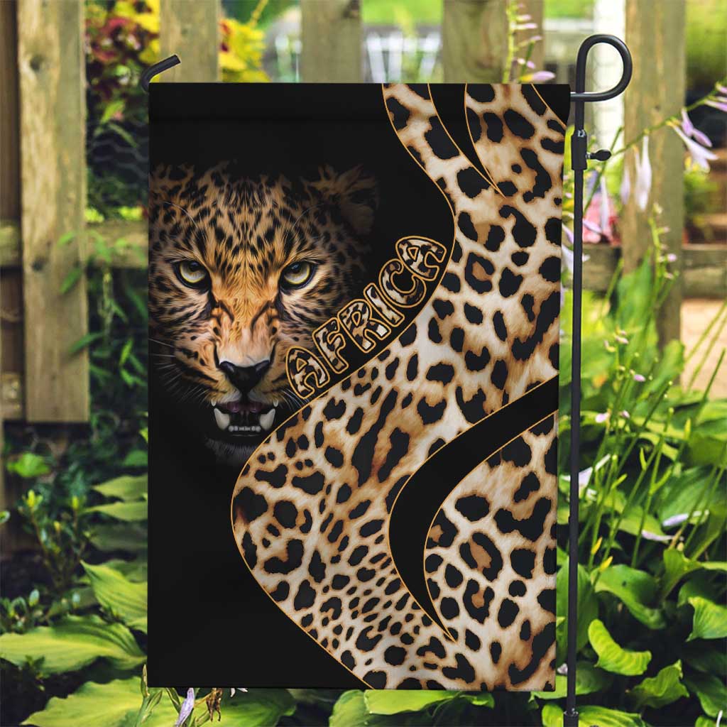 Africa Leopard Skin Pattern Garden Flag Version 01 - Wonder Print Shop