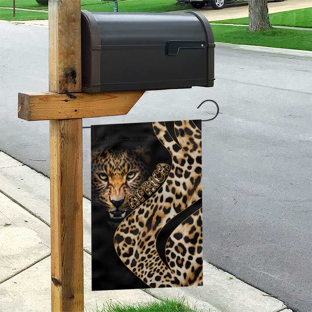 Africa Leopard Skin Pattern Garden Flag Version 01 - Wonder Print Shop