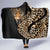 Africa Leopard Skin Pattern Hooded Blanket Version 01
