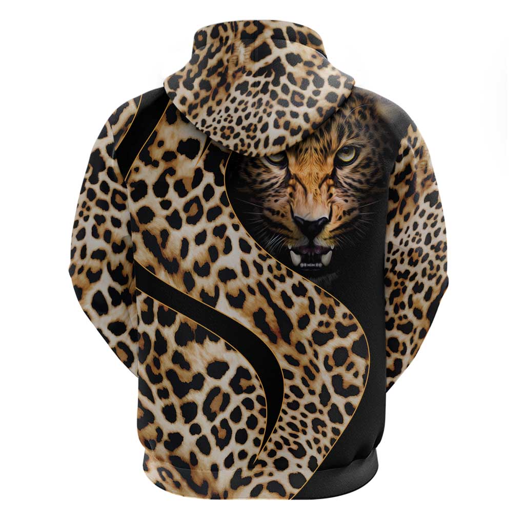 Africa Leopard Skin Pattern Hoodie Version 01 - Wonder Print Shop