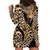Africa Leopard Skin Pattern Hoodie Dress Version 01 - Wonder Print Shop