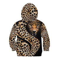Africa Leopard Skin Pattern Kid Hoodie Version 01 - Wonder Print Shop