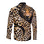 Africa Leopard Skin Pattern Long Sleeve Button Shirt Version 01 - Wonder Print Shop