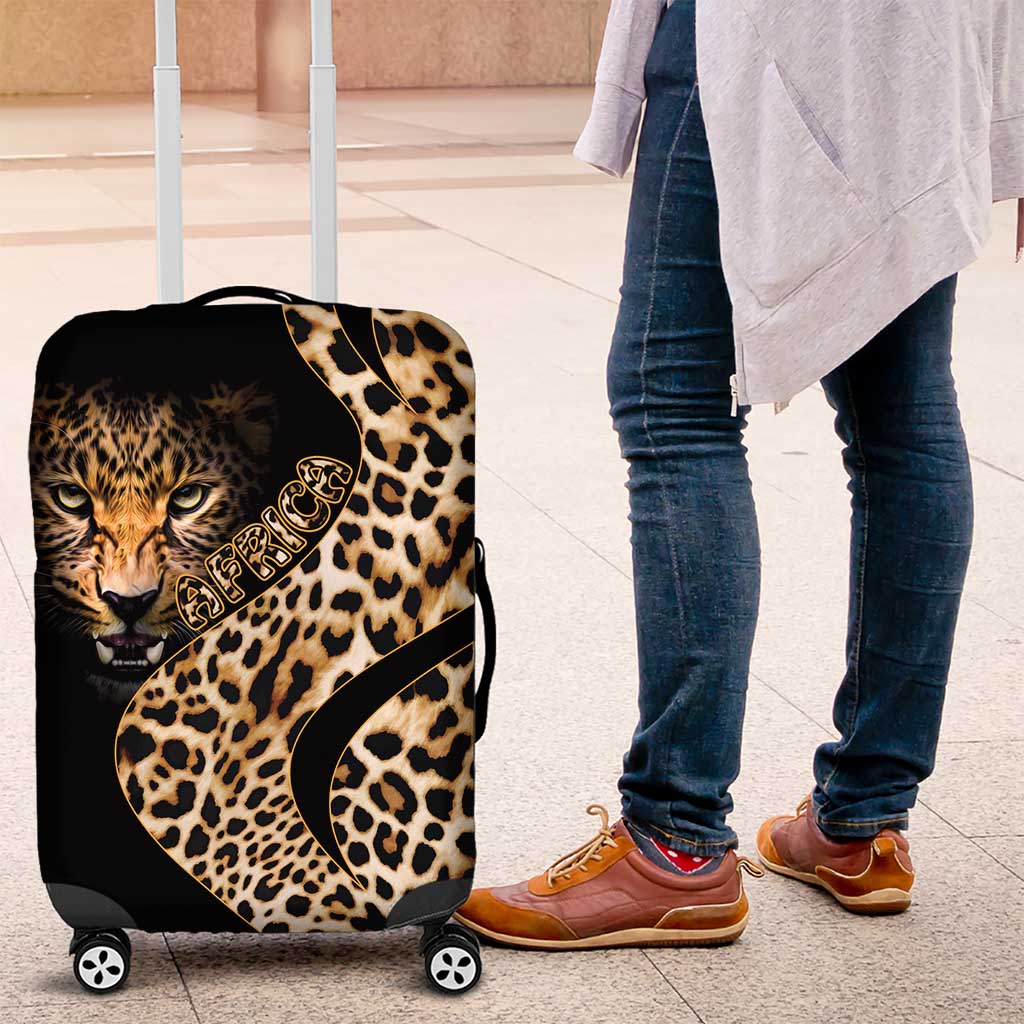 Africa Leopard Skin Pattern Luggage Cover Version 01 - Wonder Print Shop