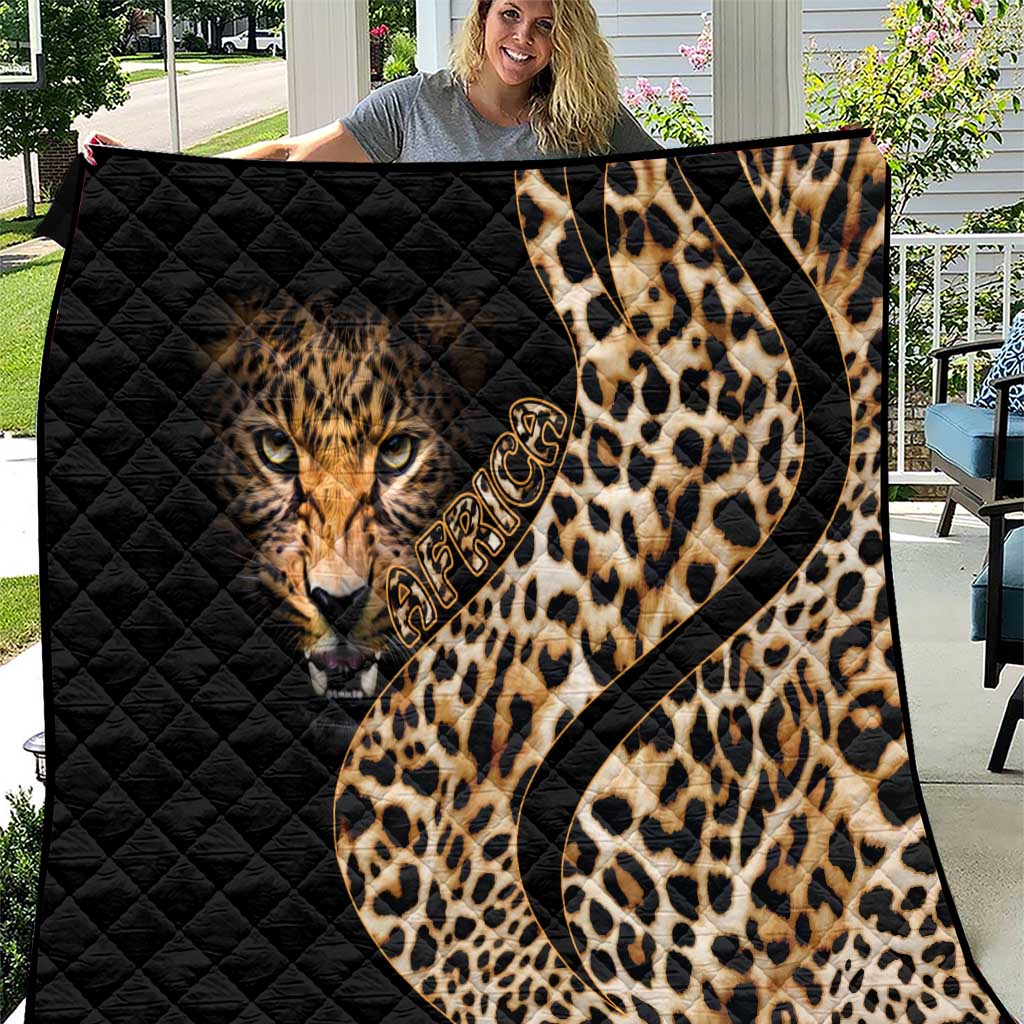 Africa Leopard Skin Pattern Quilt Version 01 - Wonder Print Shop