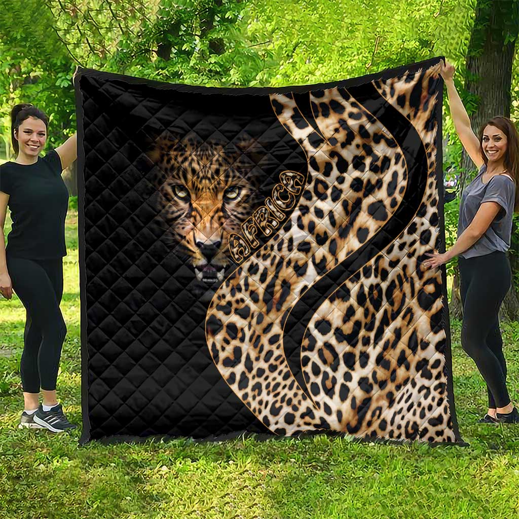 Africa Leopard Skin Pattern Quilt Version 01 - Wonder Print Shop