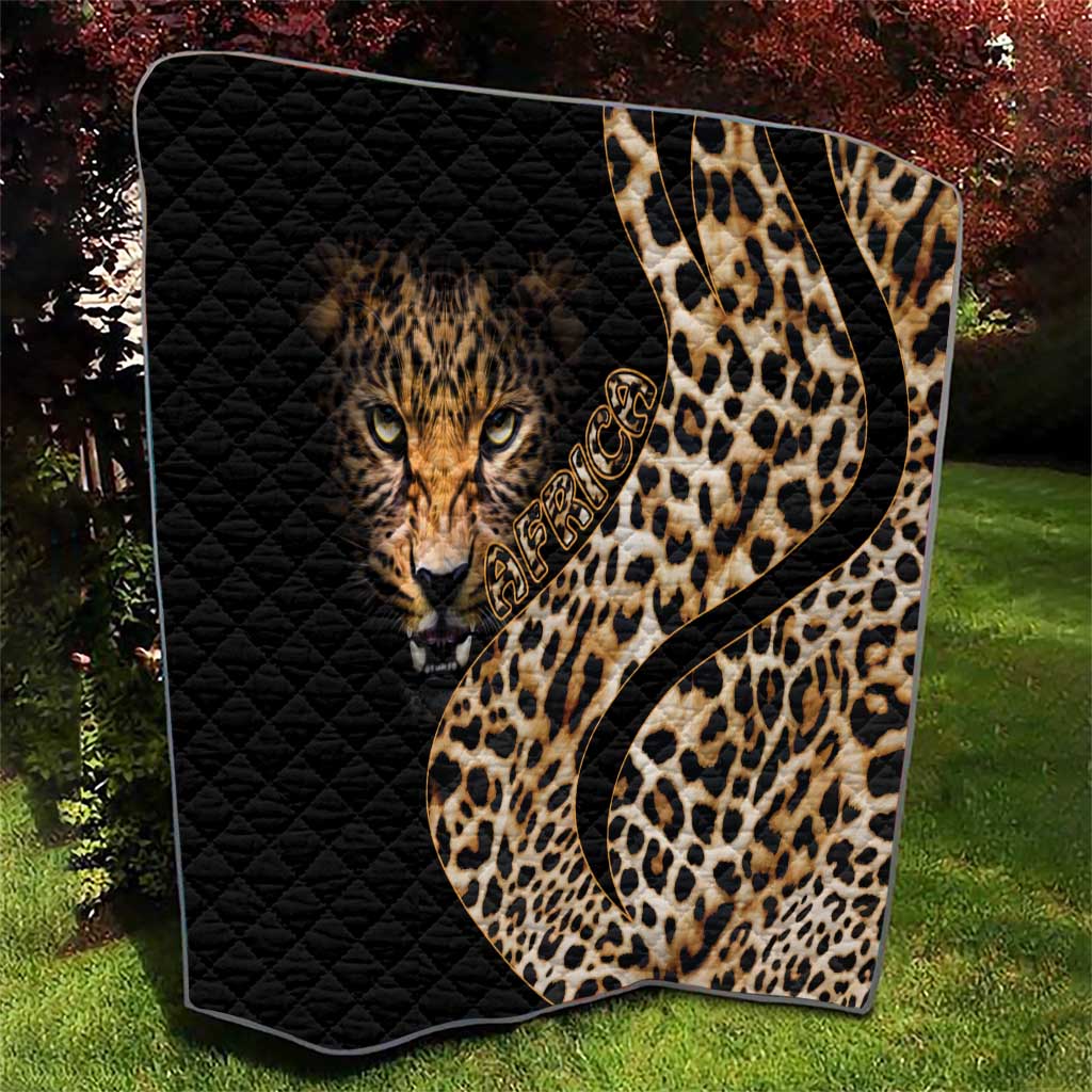 Africa Leopard Skin Pattern Quilt Version 01 - Wonder Print Shop