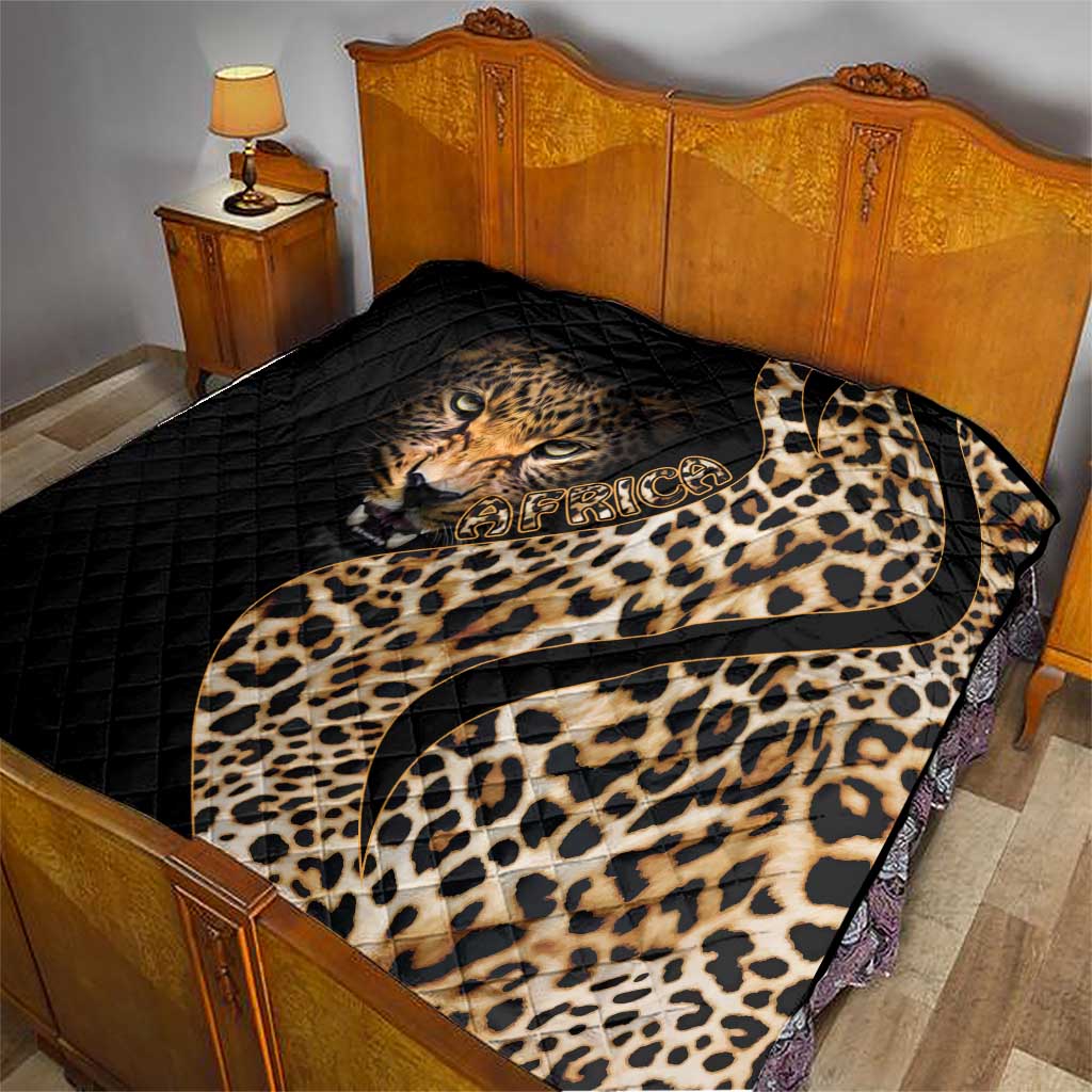 Africa Leopard Skin Pattern Quilt Version 01 - Wonder Print Shop