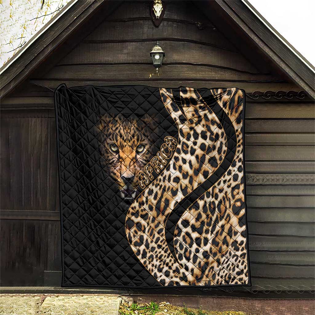 Africa Leopard Skin Pattern Quilt Version 01 - Wonder Print Shop
