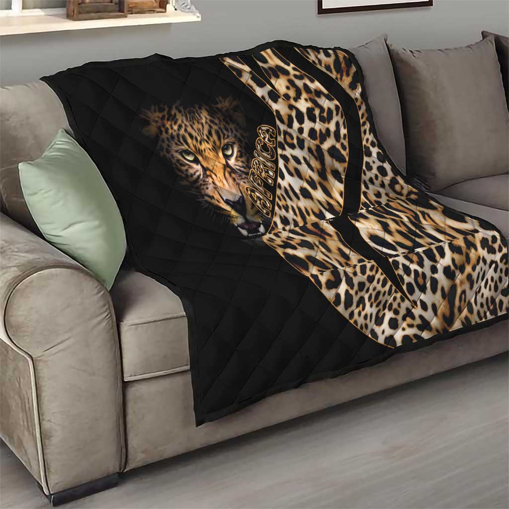 Africa Leopard Skin Pattern Quilt Version 01 - Wonder Print Shop