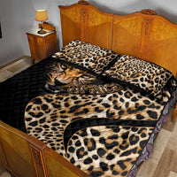 Africa Leopard Skin Pattern Quilt Bed Set Version 01 - Wonder Print Shop