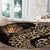 Africa Leopard Skin Pattern Round Carpet Version 01