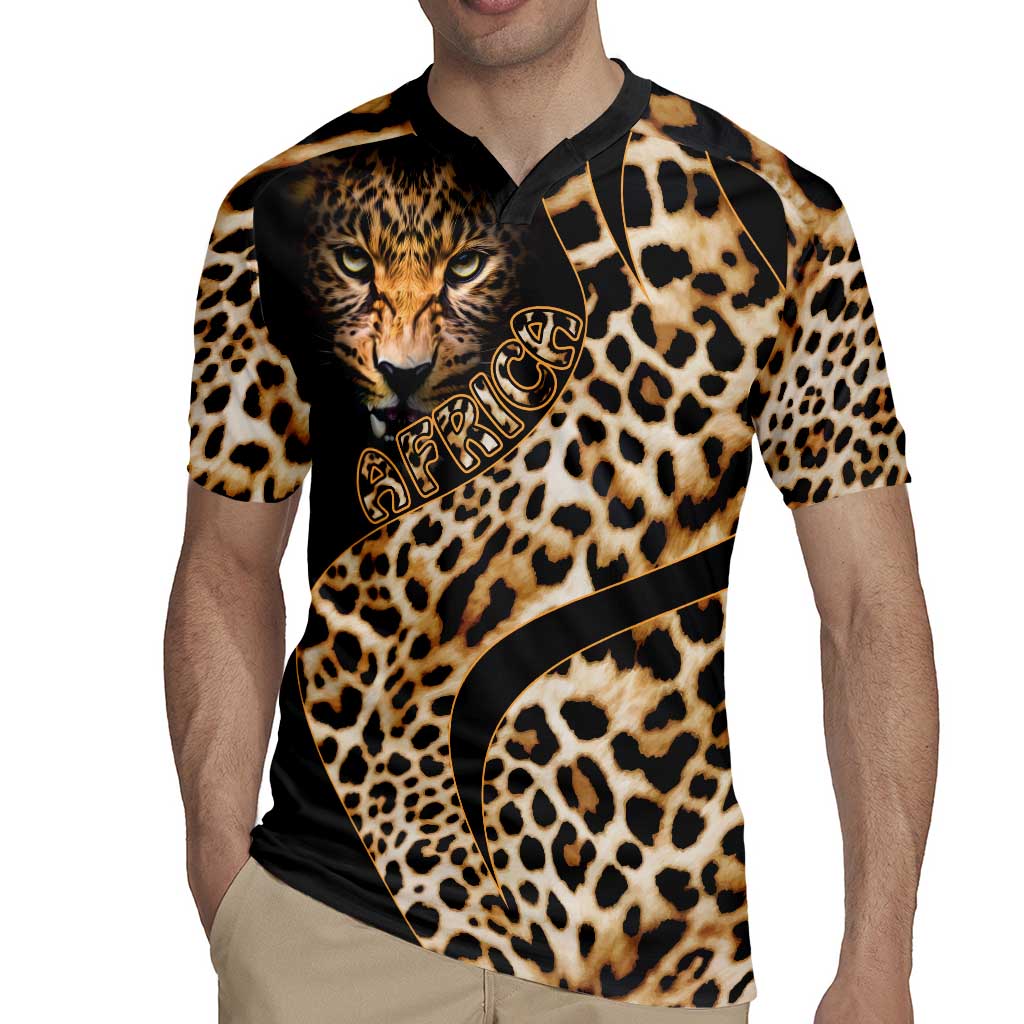 Africa Leopard Skin Pattern Rugby Jersey Version 01 - Wonder Print Shop