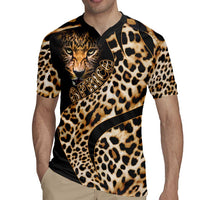 Africa Leopard Skin Pattern Rugby Jersey Version 01 - Wonder Print Shop