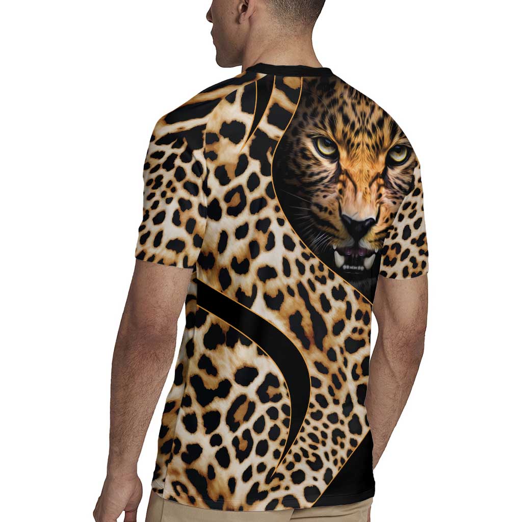 Africa Leopard Skin Pattern Rugby Jersey Version 01 - Wonder Print Shop