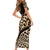 Africa Leopard Skin Pattern Short Sleeve Bodycon Dress Version 01 - Wonder Print Shop