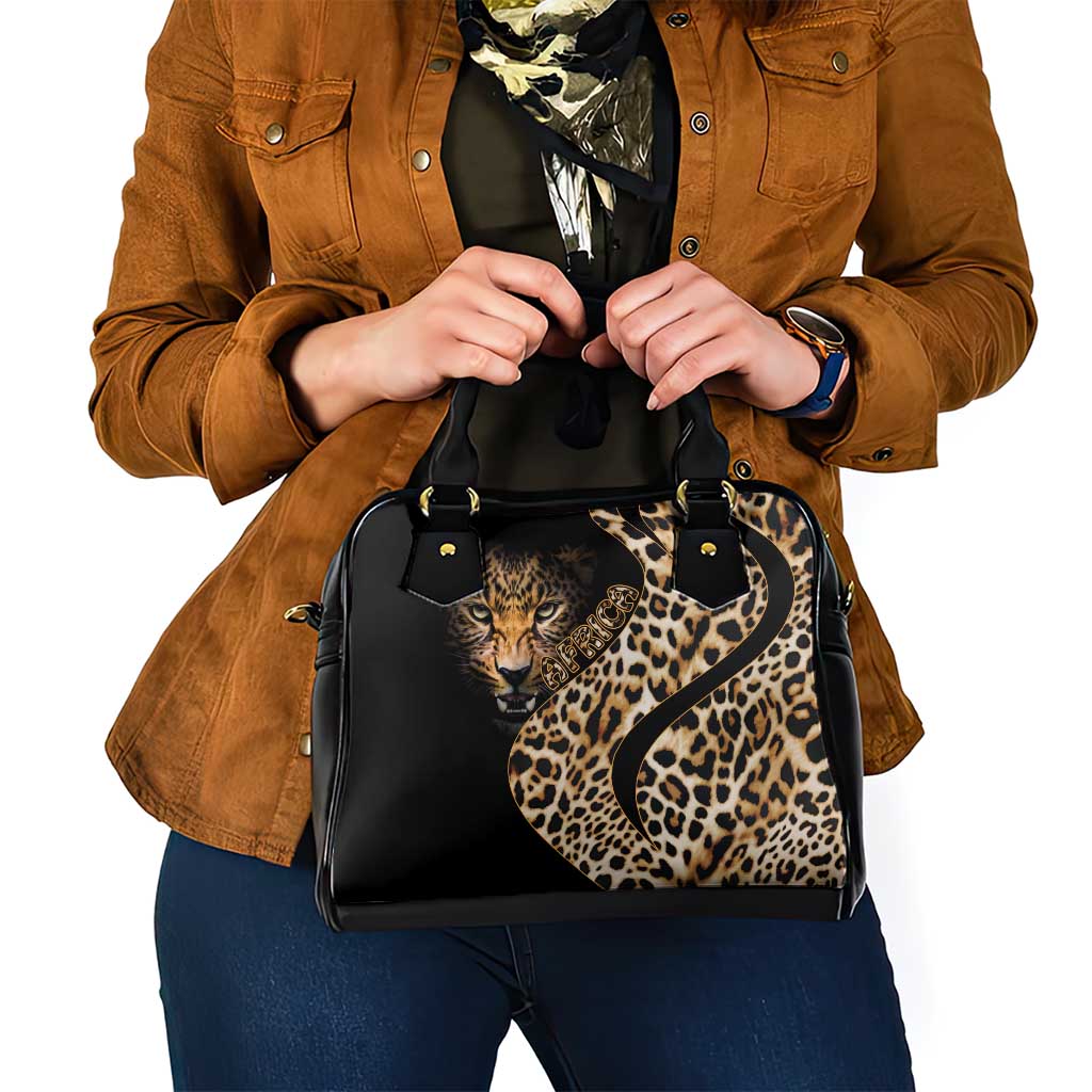 Africa Leopard Skin Pattern Shoulder Handbag Version 01