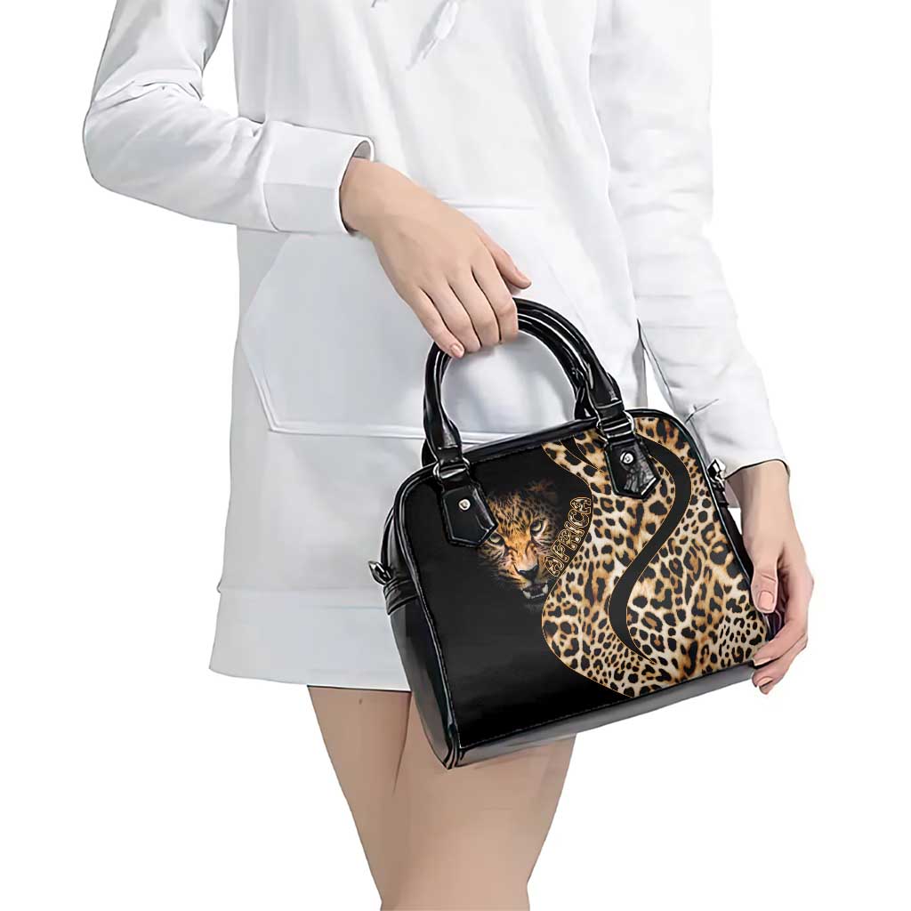 Africa Leopard Skin Pattern Shoulder Handbag Version 01