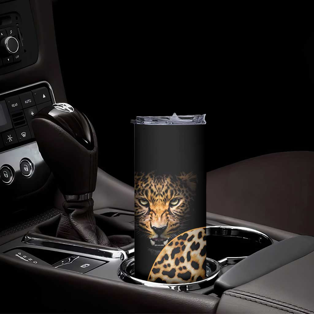 Africa Leopard Skin Pattern Skinny Tumbler Version 01 - Wonder Print Shop
